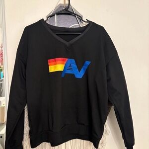 Black V-Neck women’s top AV